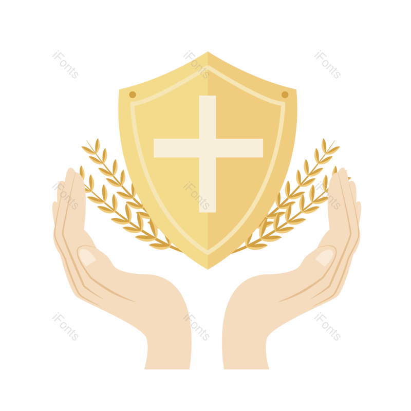 双手矢量图片,保护元素,保障PNG,盾牌免抠素材